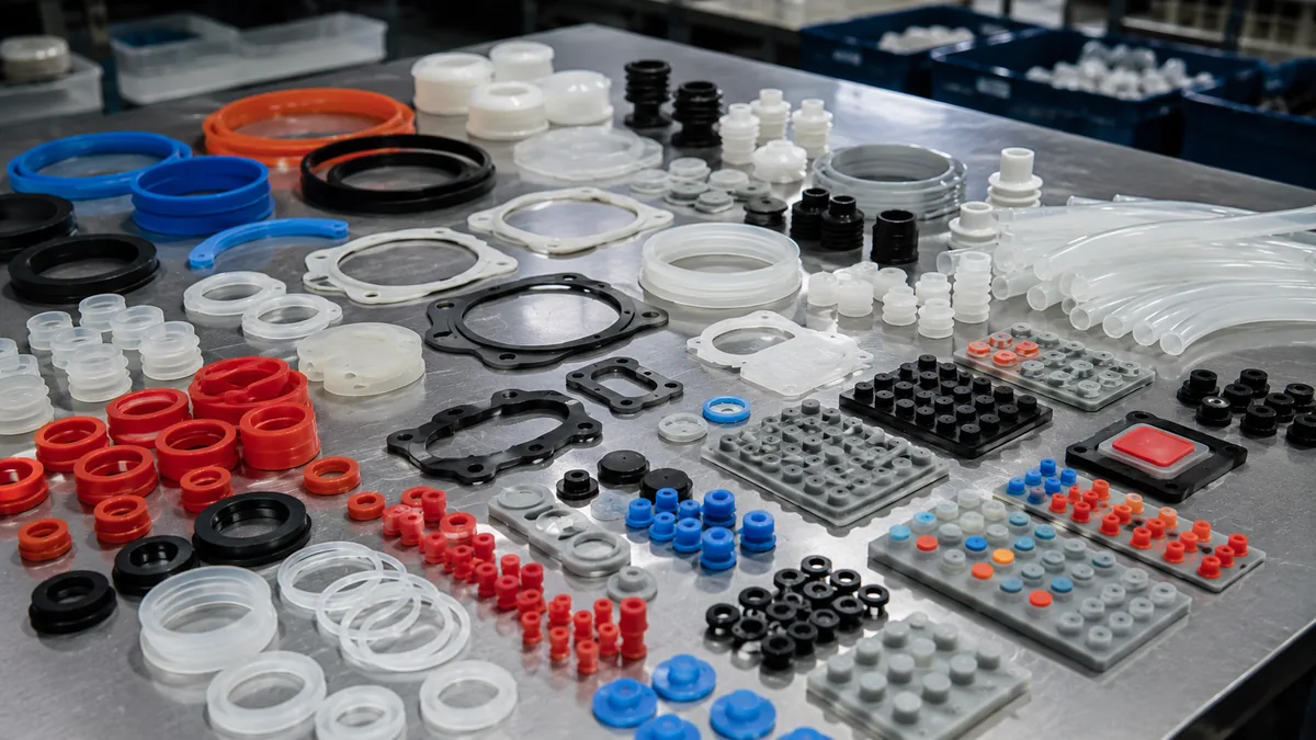 Industrial silicone components subject to producer-responsibility rules