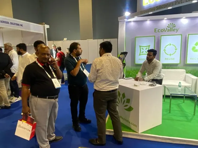 EcoValley booth display, India Aerosols Expo 2023