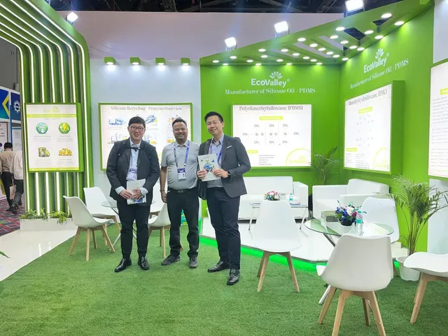 EcoValley silicone samples on display, India Rubber Expo 2026