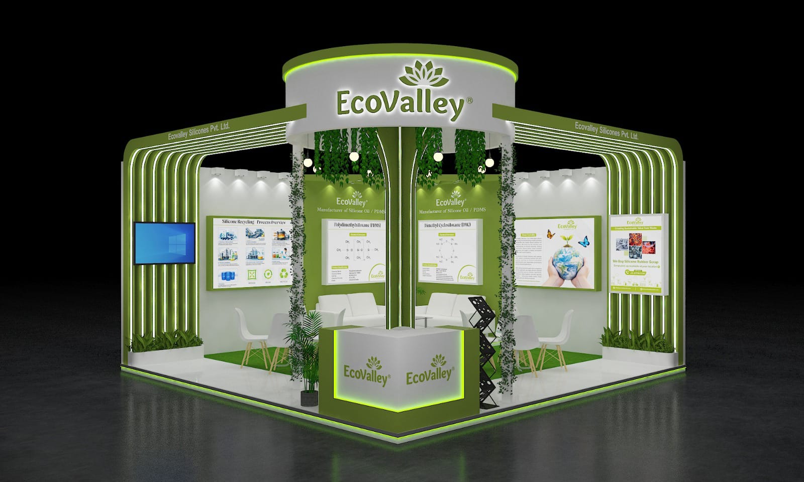 Ecovalley booth design at India Rubber Expo 2026