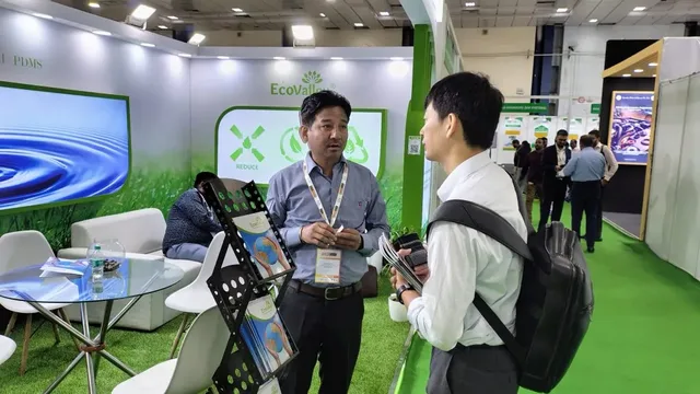 EcoValley silicone samples on display, Rubber Expo 2025