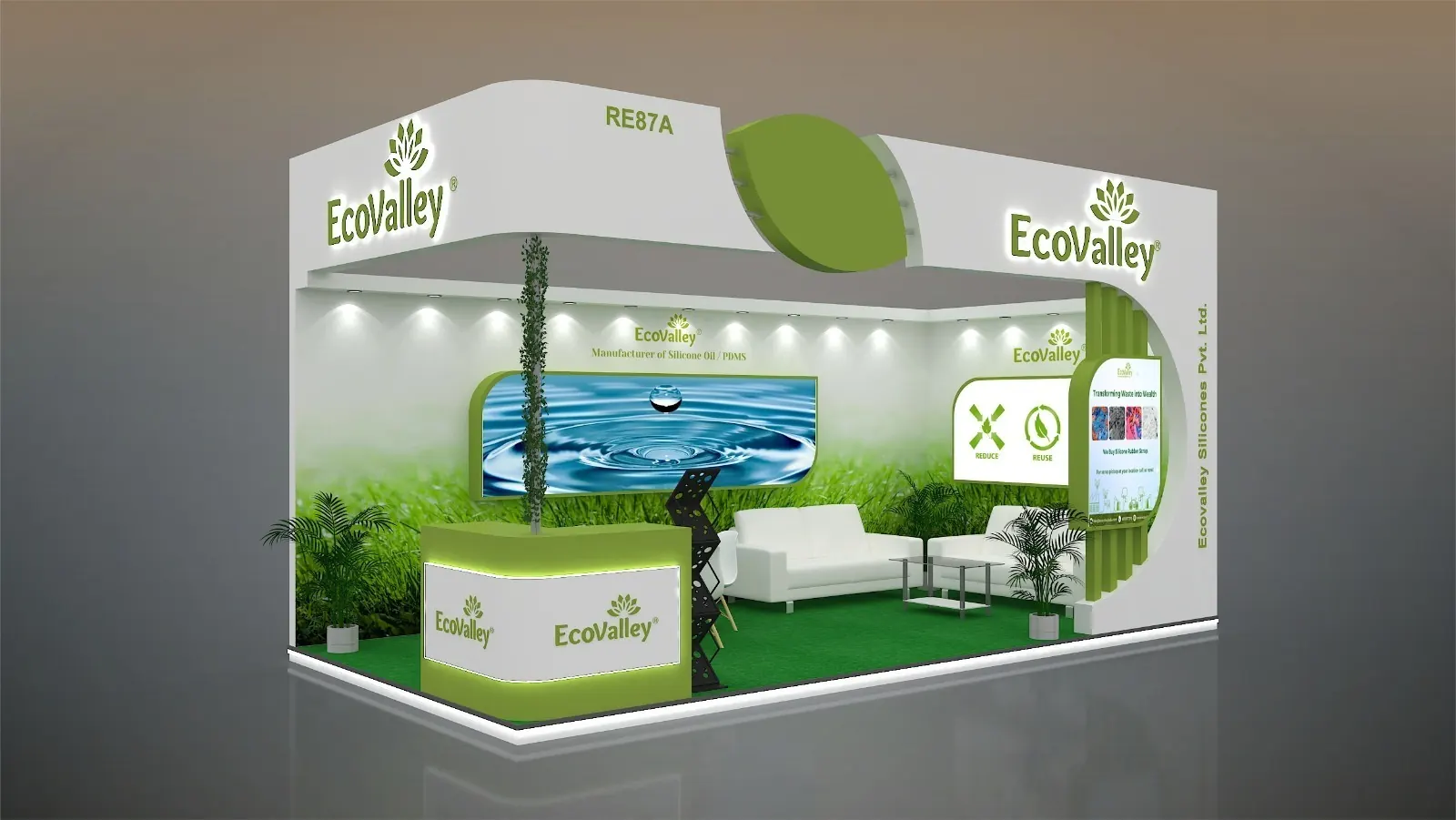 EcoValley booth design at Rubber Expo 2025