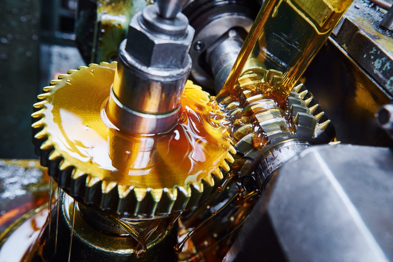 Electrical and mechanical equipment on an industrial floor